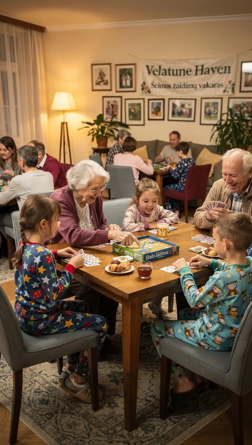 Vyresnio amžiaus žmonių priežiūra šiltame ir jaukiame aplinkoje.